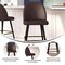 Flash Furniture 2PK 30" Brown LeatherSoft Armless Barstool AY-1026H-30-BR-GG - alternate 8